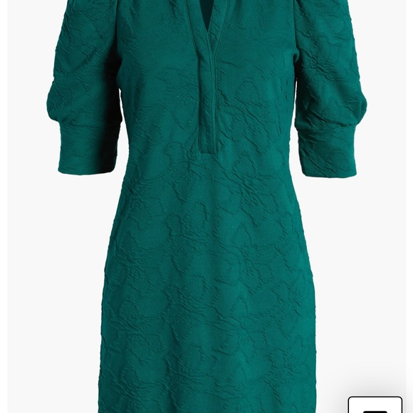 LILLY PULITZER Elsey Floral Jacquard Puff Sleeve Dress. Size XL - Picture 6 of 12